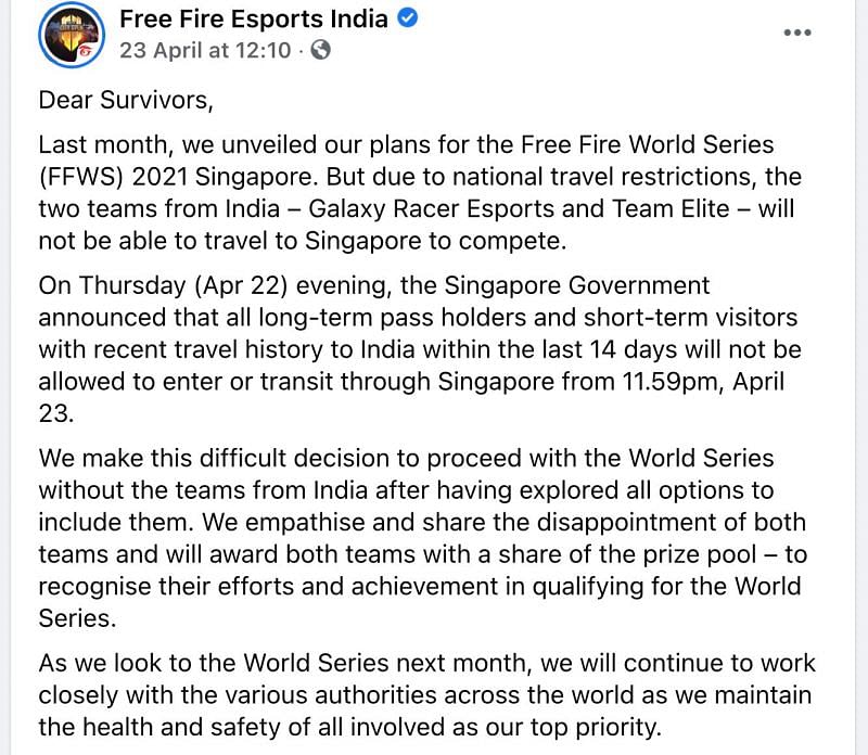 Garena Announces New Music Theme For Free Fire World Series 2021 Celebrity Land International - roblox new authority theme song
