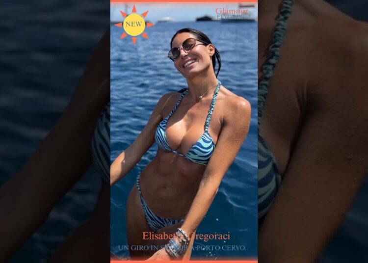 Elisabetta Gregoraci : Sole, mare, Sardegna ♥️ #shorts #news #gossip  04/08/2025