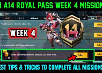A14 RP WEEK 4 MISSION | BGMI WEEK 4 MISSIONS EXPLAINED | A14 ROYAL PASS WEEK 4 MISSION C8S24 WEEK 4