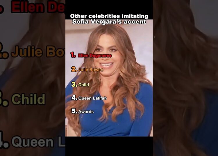 They do their best Sofia Vergara impressions #SofiaVergara #Accent #celebrity #impression #funny
