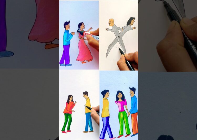 My 4 famous artworks. Which one best? #shorts #art #craft #drawing
