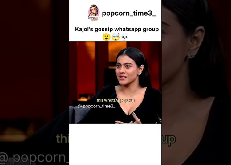 Kajol’s gossip group on whatsapp 🤣 #kajol #bollywood #koffeewithkaran #ajaydevgan
