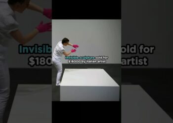 Invisible Sculpture Sold for $18000 by Italian Artist #modernart #italy