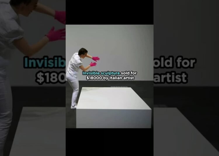 Invisible Sculpture Sold for $18000 by Italian Artist #modernart #italy