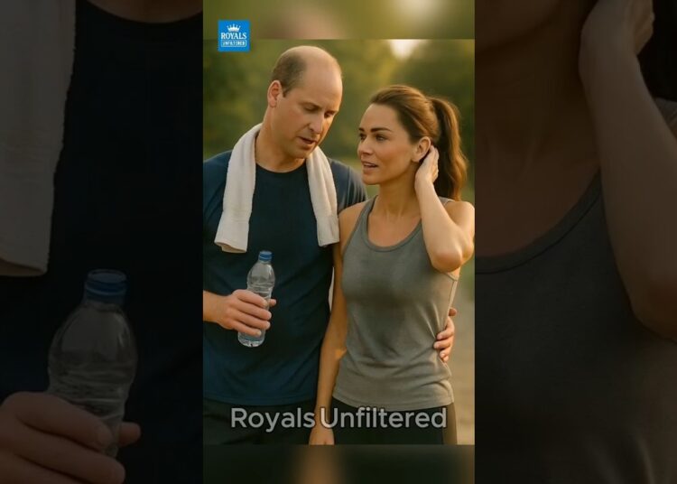 William & Kate Cooling Down After Their Morning Workout  #shorts #royalfamily #royal