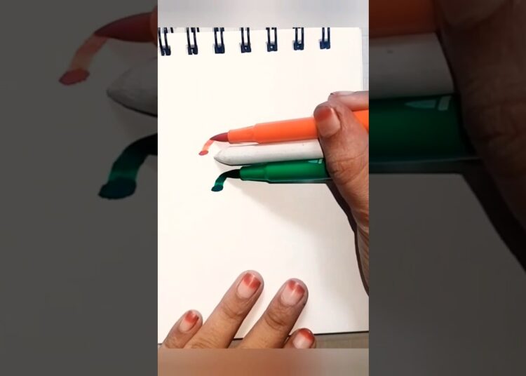 Independence day drawing, #art #indianflag #painting #trending