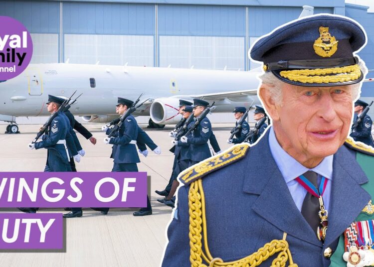 King Charles Honours RAF Lossiemouth Squadron & Inspects Poseidon P-8A Aircraft