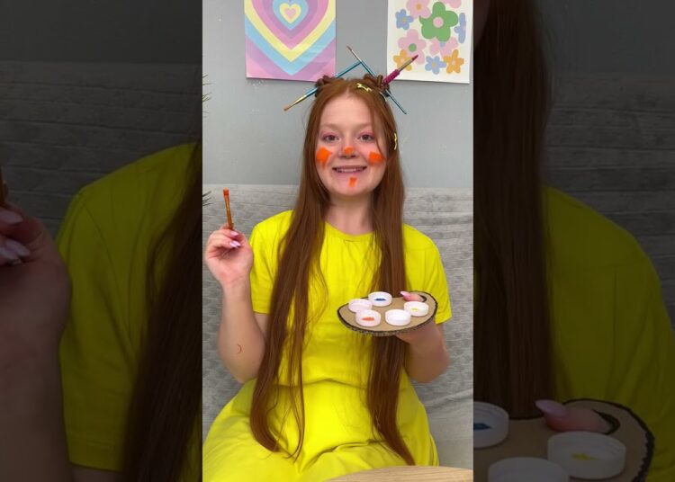 🎨 Artist Hack You NEED to Try! 🧠 Make Art Easier & Cooler! #kids #fun