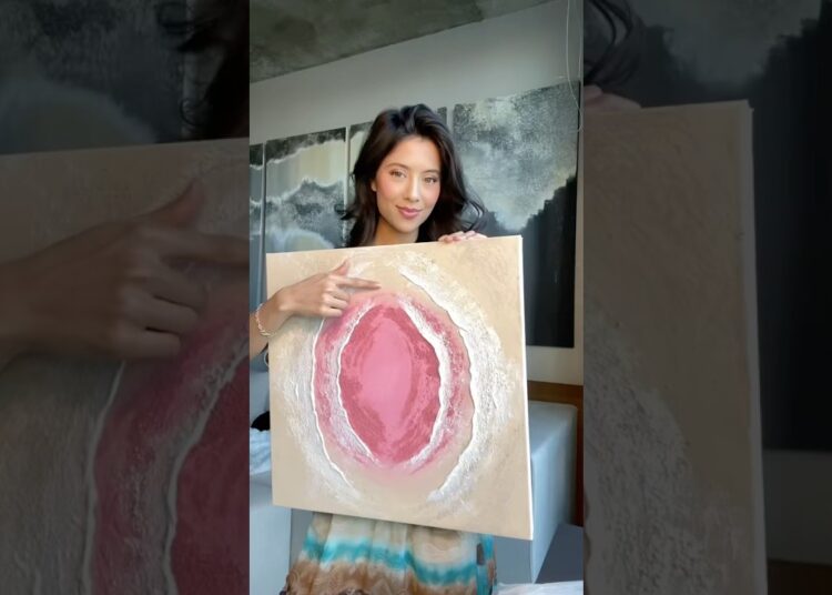 Bringing late night art ideas to reality 💕#artprocess #artist #artistpainting #artwork #abstractart