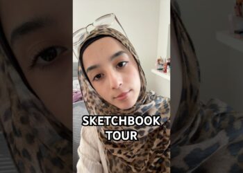What do you guys think? 🤔 #artist #hijabi #xyzbca #relatable #sketchbooktour
