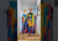 Colorful horse, 70x100cm, painted by foot 🦶 #art #artist #artwork