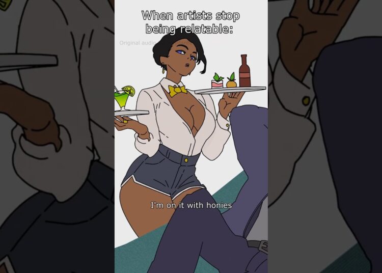 When artists stop being relatable  #shorts #funny #animations #art #rapper