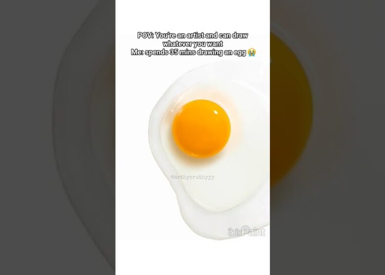 Drawing a Realistic #egg🍳 #art#artist#trending#trend#viral#fyp#fypviralシ#drawing#realism#digitalart