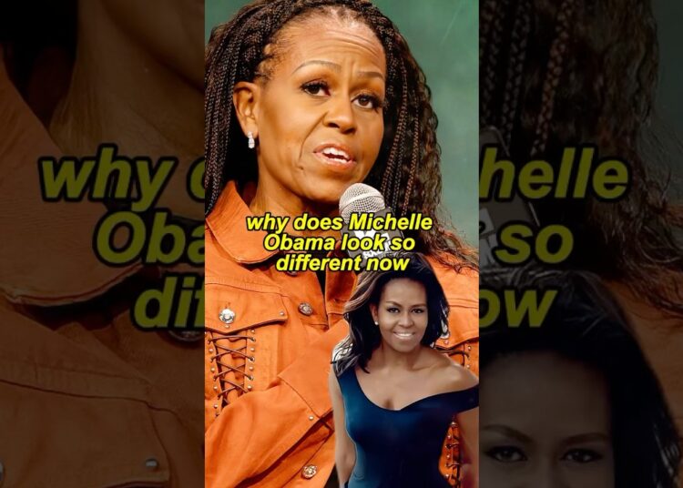 Why does Michelle Obama look so different now#shorts #celebrity #michelle #obama #youtubeshorts