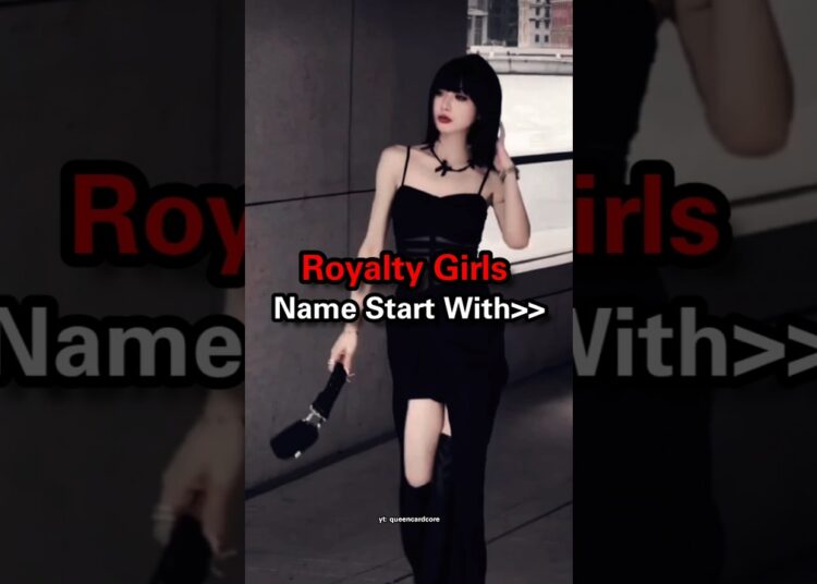 Royalty Girls Name Start With 😎😈 #aesthetic #fashion #viralvideo #trending #bts #korean #queen