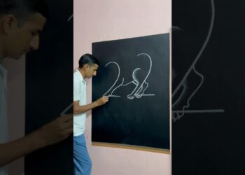 How to draw a dog use 22 numbers ||🙀😲🤔 || #artist #art #viralshort