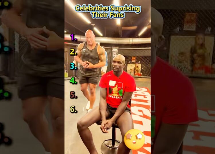 Celebrities Suprising Their Fans #celebrity #fan #surprise #therock #gordonramsay #noahcentineo