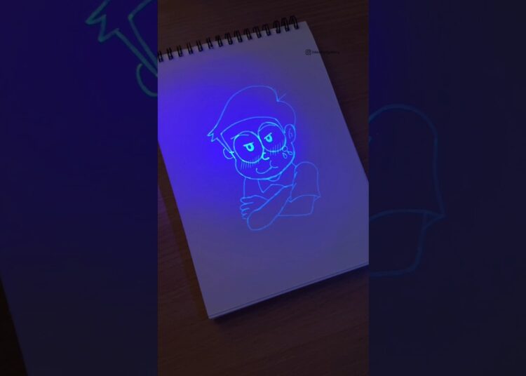 Drawing but using 😳 Invisible Secret 🪄 Magic Pen ✨ #shorts