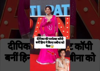 Hina showed her royalty on the set of Pati Patni Aur Panga. #shorts #hinakhan