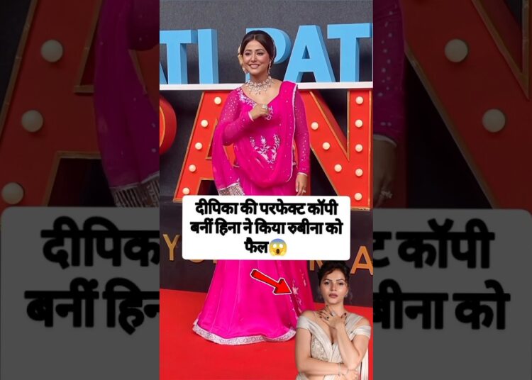 Hina showed her royalty on the set of Pati Patni Aur Panga. #shorts #hinakhan