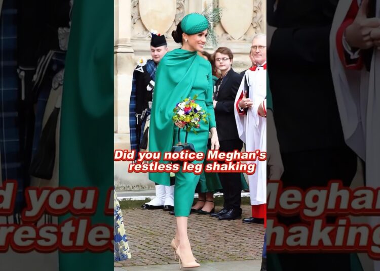 Did you notice Meghan’s restless leg shaking #meghan #royal #foryou