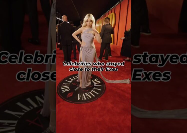 Celebrities who stayed close to their Exes 🫣