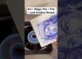 Art + Magic Pen + Fire = Divine Krishna Reveal | #Shorts #krishna #creative #artreveal
