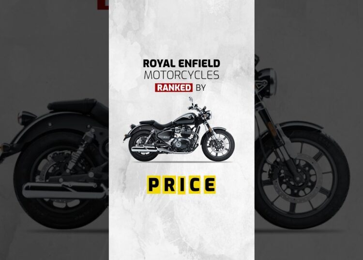 Royal Enfield Motorcycles Ranked by PRICE #shorts