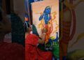 krishna drawing ❤️ #drawing #art #artist #krishna #canvaspainting #respect #trendingshorts #painting