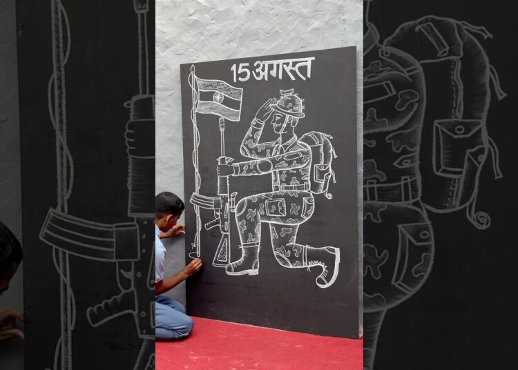 How to draw a independence day art || 🇮🇳🇮🇳😲|| #art #independenceday #15august #shortvideo