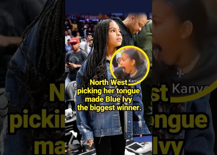 North West picking her tongue made Blue Ivy the biggest winner.#celebrity #NorthWest #BlueIvy
