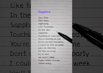 Sapphire🌸 – Ed Sheeran ft. Arijit Singh (Lyrics) #lyrics #song #trending