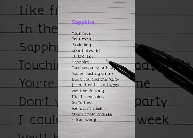 Sapphire🌸 – Ed Sheeran ft. Arijit Singh (Lyrics) #lyrics #song #trending