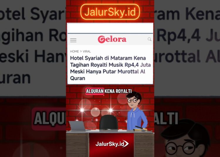 putar murrottal al quran, hotel di mataran diminta royalty #shortvideo #lmkn #royaltimusik #royalti