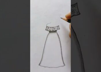 How to draw a girl with beautiful dress || easy way to draw a girl with beautiful dress
