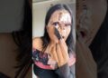 DIY Disco Ball Makeup Removal 😱 #crafteraditi #challenge #diy #craft #discoballmakeup #shorts #art