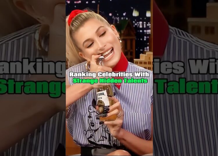 Ranking Celebrities With Strange Hidden Talents  #britishaccent #celebrities #shorts