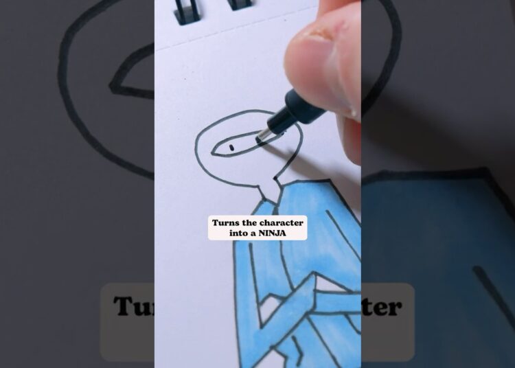 Clever ways to AVOID drawing FACES #artist #shorts