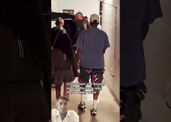 Chris Brown and Royalty walking thesameway, #breezybowl #chrisbrown#dancecover#itdependschallenge