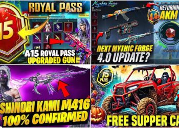 A15 ROYAL PASS FULL 3D LOOK IS HERE😍| 4.0 NEXT MYTHIC FORGE🔥| M416 SHINOBI KAMI IS BACK🤯PUBGM/BGMI