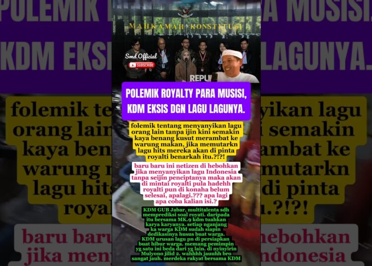POLEMIK ROYALTY, KDM mah punya lagu sendiri bos. #kdm #update #shortfeed #news #viral #video