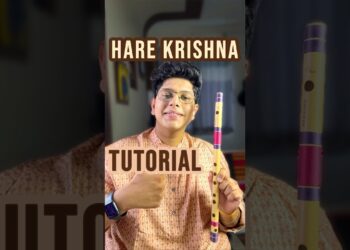 Hare Krishna Flute Tutorial | Notes | Lesson | Notation | Mahamantra | Krishna Music | Beginner Easy