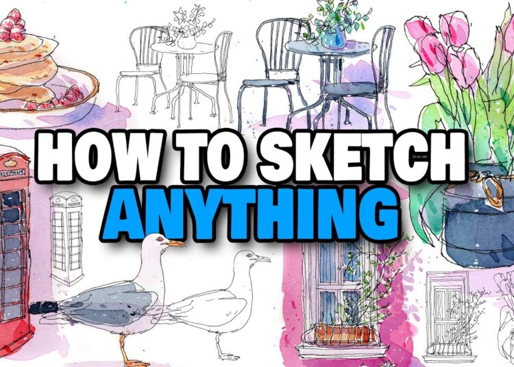 How To Sketch ANYTHING! | Urban Sketching Objects For Beginners