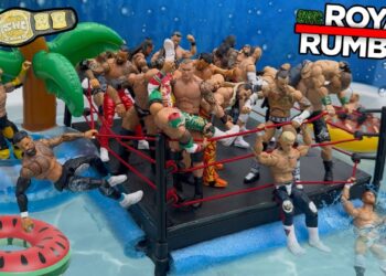 30-Man HOT TUB Royal Rumble! 🌊 | WWE Action Figure Match!