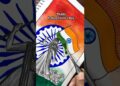 Tutorial: Independence Day unique artwork🇮🇳 #Shorts #Trending