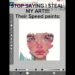 I DONT STEAL MY ART YALL!!😡😡😡 #shorts #speedpaint #jellyart #viralvideo