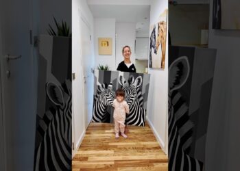Painted by foot ❤️ Two Zebras 100x100cm. #art #artist #disability #mom #zebra #animals