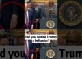 Did you notice Trump’s behavior?#shorts #fyp #celebrity #famous #trump