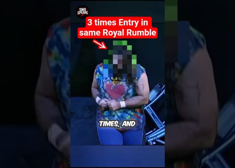 three times entry in same Royal Rumble match #wwe #royalrumble