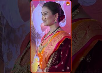 Star Pravah Ganeshotsav 2025 #mrunaldusanis #celebrity #actress #StarPravahGaneshotsav2025 #shorts